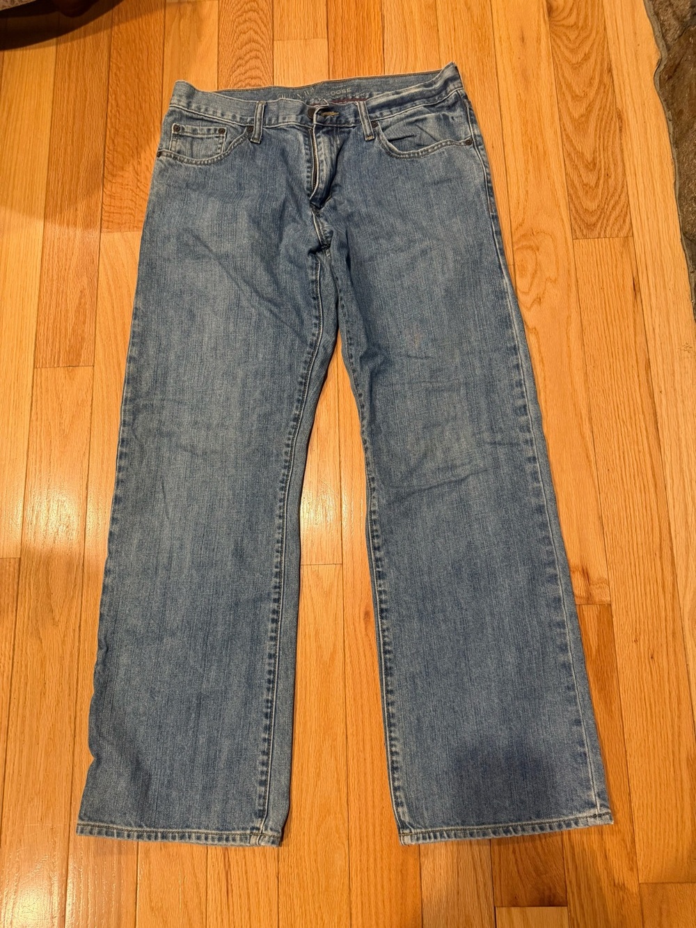 Old Navy Medium Blue Relaxed Fit Jeans